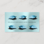 ロイヤリティカード6美しいサロンラッシュアクアピンクブルー ロイヤリティカード (裏面)