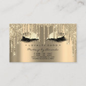 ロイヤリティカード6美しいサロンラッシュスパーク金ゴールドドライブ ロイヤリティカード (正面)