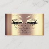 ロイヤリティカード6美しいサロンラッシュセピアハニー金ゴールド ロイヤリティカード (正面)