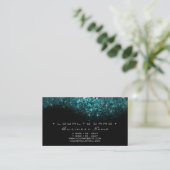 ロイヤリティカード6美しいサロンラッシュターコイズブルー ロイヤリティカード (スタンド正面)