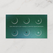 ロイヤリティカード6美しいサロンラッシュトロピカルカリ ロイヤリティカード (裏面)