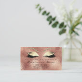 ロイヤリティカード6美しいサロンラッシュバラピーチ金ゴールド ロイヤリティカード (スタンド正面)