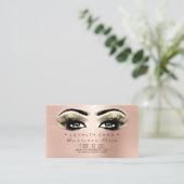 ロイヤリティカード6美しいサロンラッシュバラ金ゴールド赤面 ロイヤリティカード (スタンド正面)