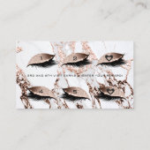 ロイヤリティカード6美しいサロンラッシュマーブルカッパーVIP ロイヤリティカード (裏面)