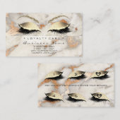 ロイヤリティカード6美しいサロンラッシュマーブルコッパールクス ロイヤリティカード (正面/裏面)