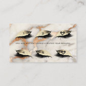 ロイヤリティカード6美しいサロンラッシュマーブルコッパールクス ロイヤリティカード (裏面)