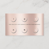 ロイヤリティカード6美しいサロンラッシュメイクアップバラブラウン ロイヤリティカード (裏面)