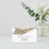 ロイヤリティカード6美しいサロンラッシュ白黒金ゴールド ロイヤリティカード (スタンド正面)