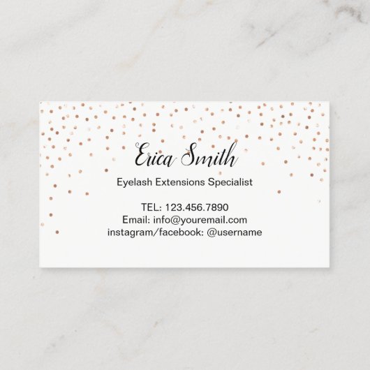 ロイヤリティカード |まつげメイクアップアーティスト (裏面)