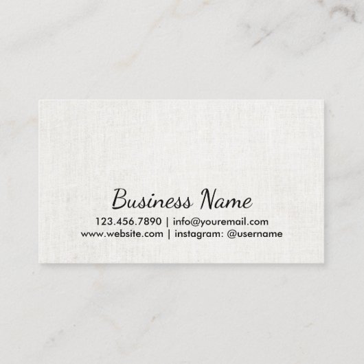 ロイヤリティカード|エレガントで白いリネンサロンのスパ ロイヤリティカード (裏面)