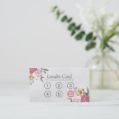 ロイヤリティカード エレガント フラワー メイク＆ヘアスタイリスト (スタンド正面)