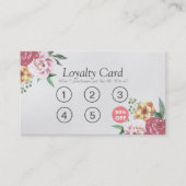 ロイヤリティカード エレガント フラワー メイク＆ヘアスタイリスト (正面)