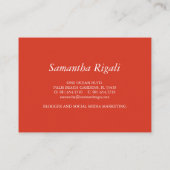 ロイヤリティカード エンクロージャーカード (裏面)