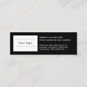 ロイヤリティカード、クリーンとシンプルプロフェッショナルブラック ロイヤリティカード (裏面)