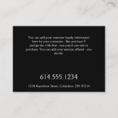 ロイヤリティカード:: ケルト族のシャムロックのデザイン2 ロイヤリティカード (裏面)