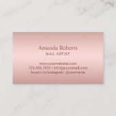 ロイヤリティカード |ネイルサロンバラ金ゴールドマニキュリスト (裏面)