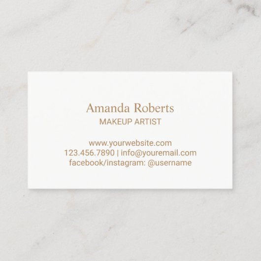 ロイヤリティカード |ネイルサロンメイクアップアーティスト (裏面)