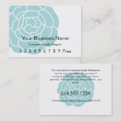 ロイヤリティカード::ビッグブルー花 ロイヤリティカード (正面/裏面)