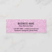 ロイヤリティカード |ピンクモダングリッター6パンチ (裏面)