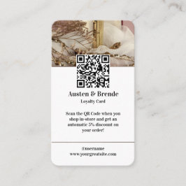 ロイヤリティカード – フォト中心のデザイン美しいRet 名刺