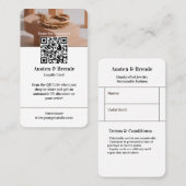 ロイヤリティカード – フォト中心のデザイン美しいRet 名刺 (正面/裏面)