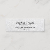 ロイヤリティカード |ブラックモダングリッター6パンチ (裏面)