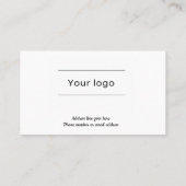 ロイヤリティカード、プレーンおよびシンプルタイポグラフィ ロイヤリティカード (裏面)