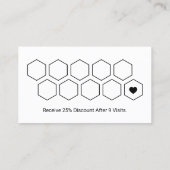 ロイヤリティカード |ミニマル美容師ヘアサロン (裏面)