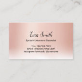 ロイヤリティカード |メイクアップアーティストバラ金ゴールド (裏面)