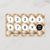 ロイヤリティカード |メイクアップアーティストラグジュアリー金ゴールド (裏面)