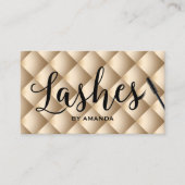 ロイヤリティカード |メイクアップアーティストラグジュアリー金ゴールド (正面)