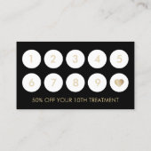 ロイヤリティカード |メイクアップアーティスト美容師フローラ (裏面)