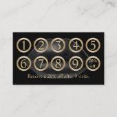 ロイヤリティカード |メイクモダンアップアーティストの黒い唇 (正面)