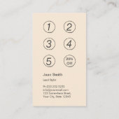 ロイヤリティカード |ヴィンテージダマスクヘアサロン (裏面)