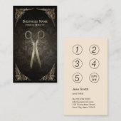 ロイヤリティカード |ヴィンテージダマスクヘアサロン (正面/裏面)