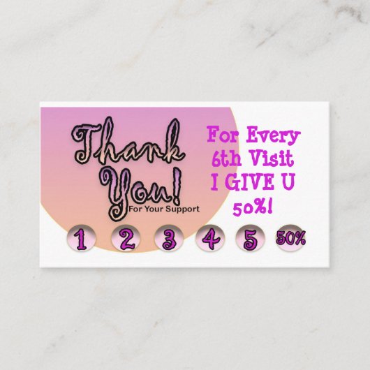 ロイヤリティカード 名刺 (正面)