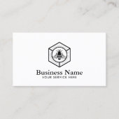 ロイヤリティカード|最小主義の蜂蜜の蜂のロゴ ロイヤリティカード (正面)