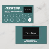 ロイヤリティカード、漫画おもしろい、プロフェッショナルアクアグリーン ロイヤリティカード (正面/裏面)