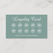 ロイヤリティカーモダンドトレンディー馬トレーニング 名刺 (正面)