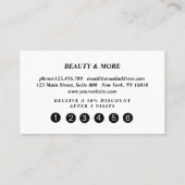 ロイヤリティグリッザカード5爪、 ネイル点滅名刺 名刺 (裏面)