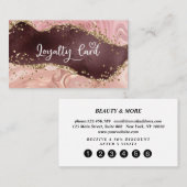 ロイヤリティグリッザカード5爪、 ネイル点滅名刺 名刺 (正面/裏面)