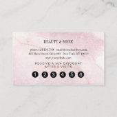 ロイヤリティグリッターカード5爪、 ネイルの点滅美しい 名刺 (裏面)