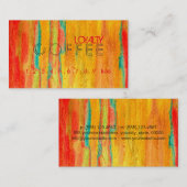 ロイヤリティコーヒカラフルーモダンパンチウッド#32 ロイヤリティカード (正面/裏面)