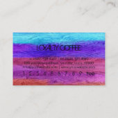 ロイヤリティコーヒカラフルーモダンポンチウッドルック#17 ロイヤリティカード (裏面)