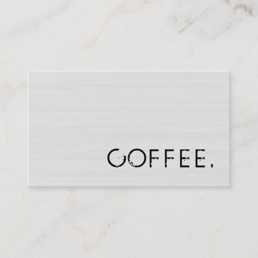 ロイヤリティコーヒーパンチウッドルック#10 ロイヤリティカード (正面)