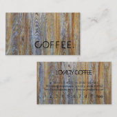 ロイヤリティコーヒーパンチウッドルック#12 ロイヤリティカード (正面/裏面)