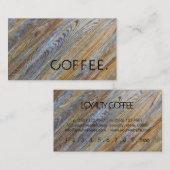 ロイヤリティコーヒーパンチウッドルック#14 ロイヤリティカード (正面/裏面)