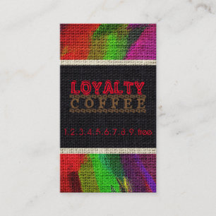 ロイヤリティコーヒーパンチバーラップルック#12 ロイヤリティカード