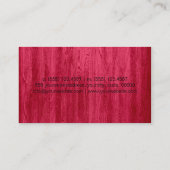 ロイヤリティコーヒーパンチモダンレッドウッド粒子 ロイヤリティカード (裏面)