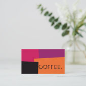 ロイヤリティコーヒーパンチモダンレトロカラー#9 ロイヤリティカード (スタンド正面)